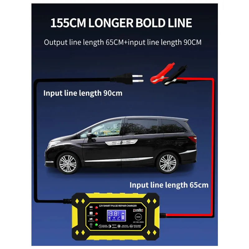 12V Intelligent Pulse Charger With Lcd Q-Dp1520