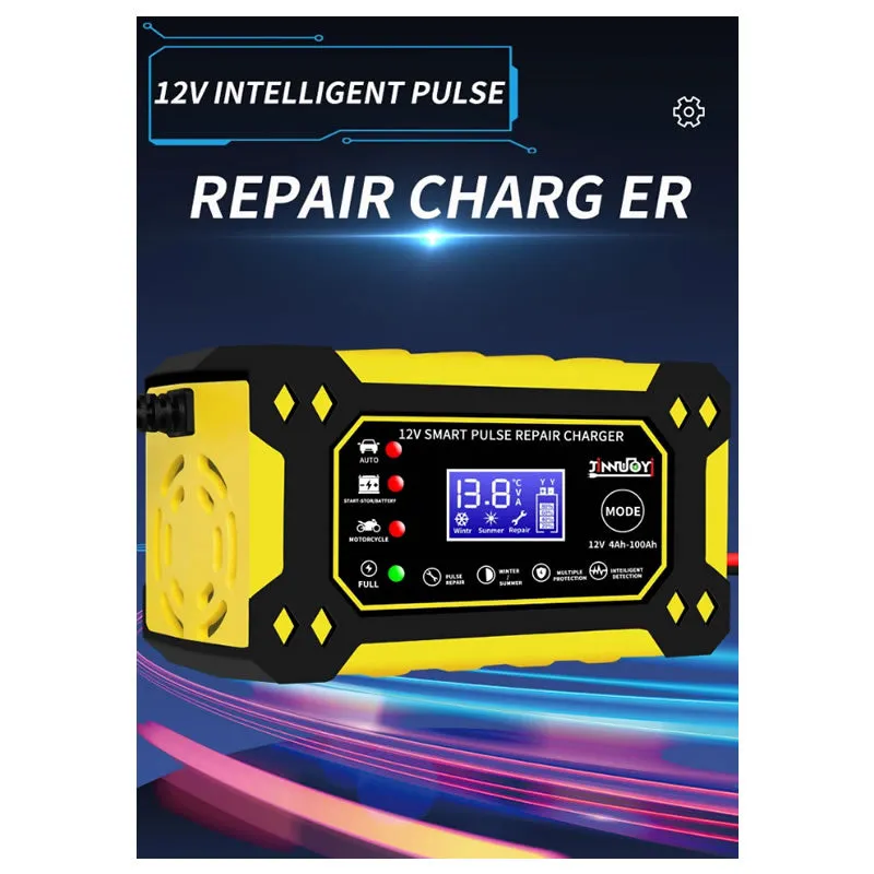 12V Intelligent Pulse Charger With Lcd Q-Dp1520