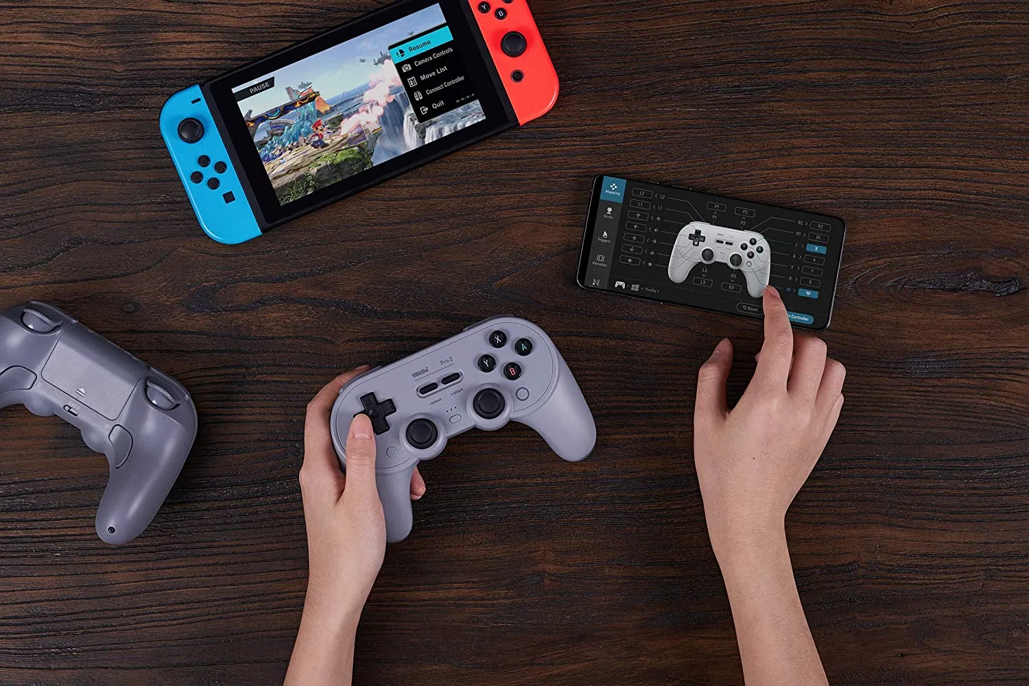 8BitDo Pro 2 Bluetooth Controller (Gray Edition)