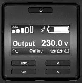 APC 1.5 kW | 1.5 kVA | 2U | 6x IEC 320 C13 | 230V | 50|60Hz | 3:1 | RJ-45 Serial | Smart-Slot | USB | 432 Joules (SRT1500RMXLI-NC)