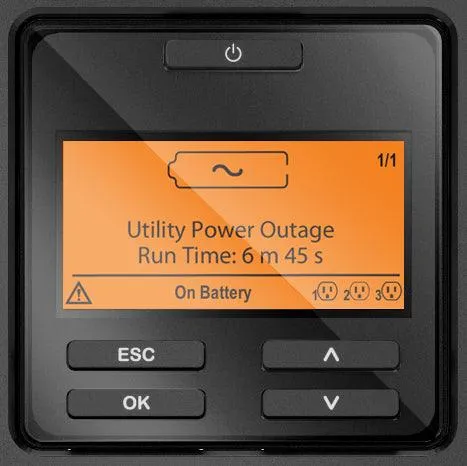 APC 1.5 kW | 1.5 kVA | 50|60Hz | 230V | 6x IEC 320 C13 | 3:1 | RJ-45 Serial | Smart-Slot | USB | 432 Joules (SRT1500XLI)