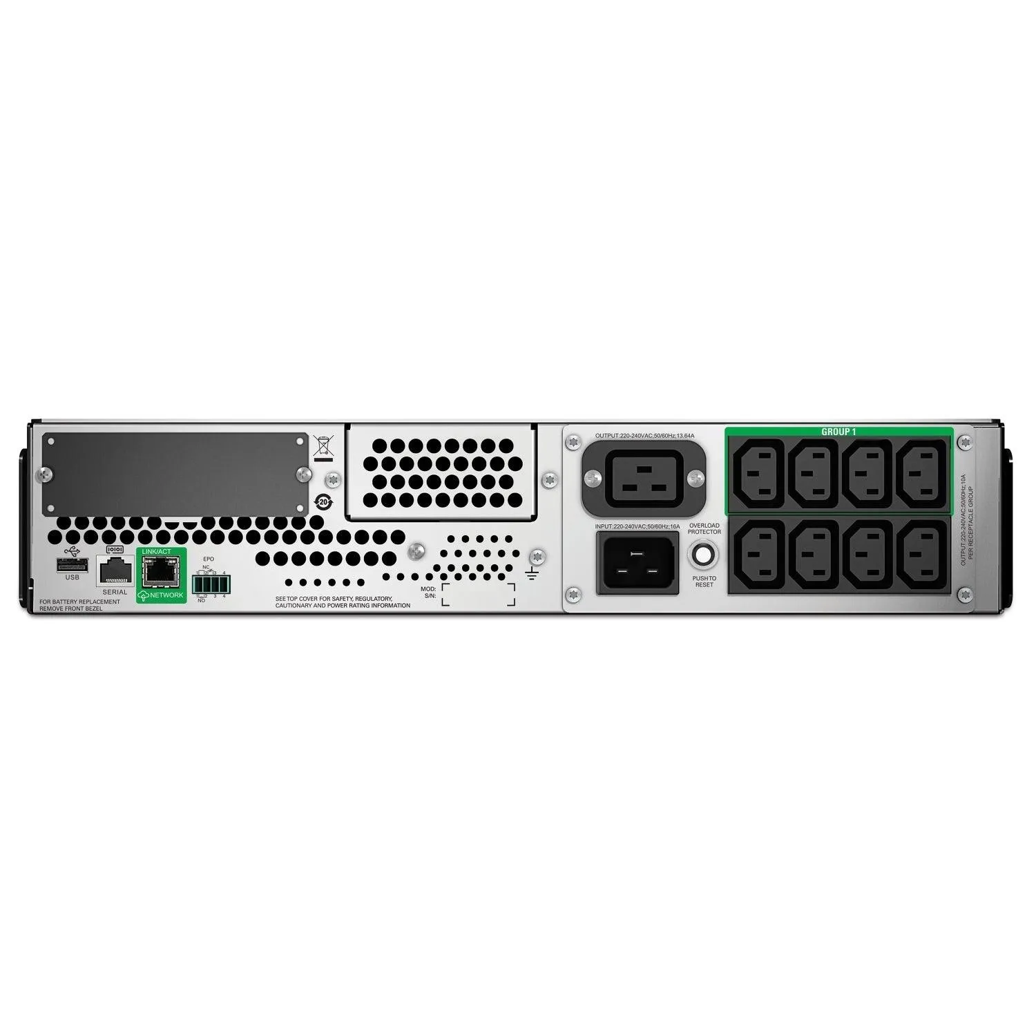 APC 2.7 kW | 3 k VA | 50|60Hz | 200 V | 6ms | RJ-45 Serial | SmartSlot | USB | 320 Joules (SMT3000RMI2UC)