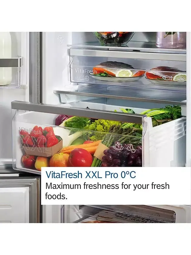 Bosch Series 4 KGN362LDFG 60/40 Frost Free Fridge Freezer - Stainless Steel Effect