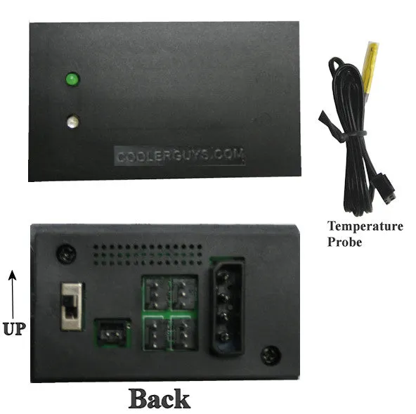 Coolerguys Power Supply (2A) & (2) Pre-set Thermal Controllers w/30 inch molded Y splitter Kit