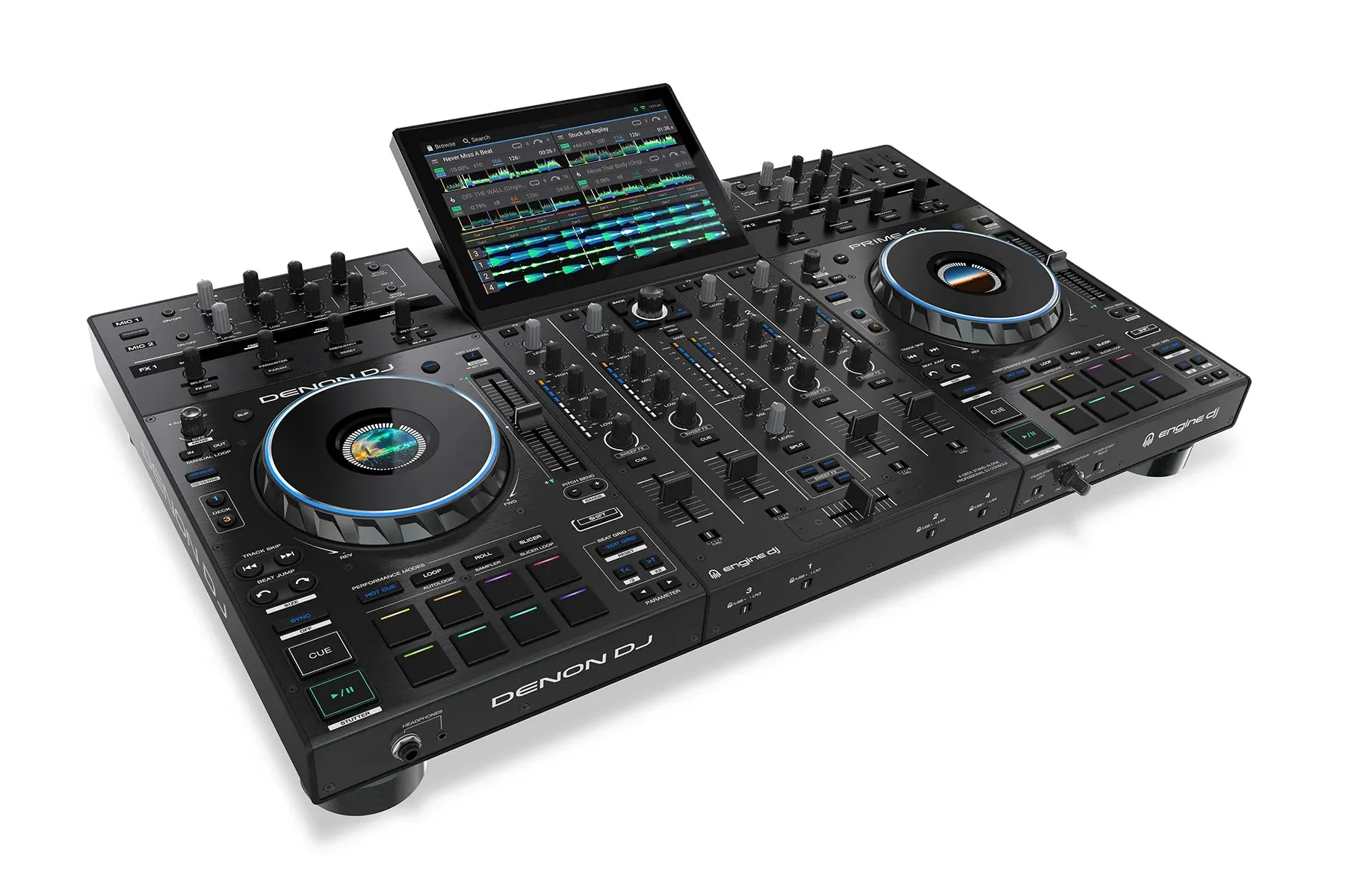 Denon DJ PRIME4  4-Deck Standalone DJ Controller w/Wi-Fi & Streaming