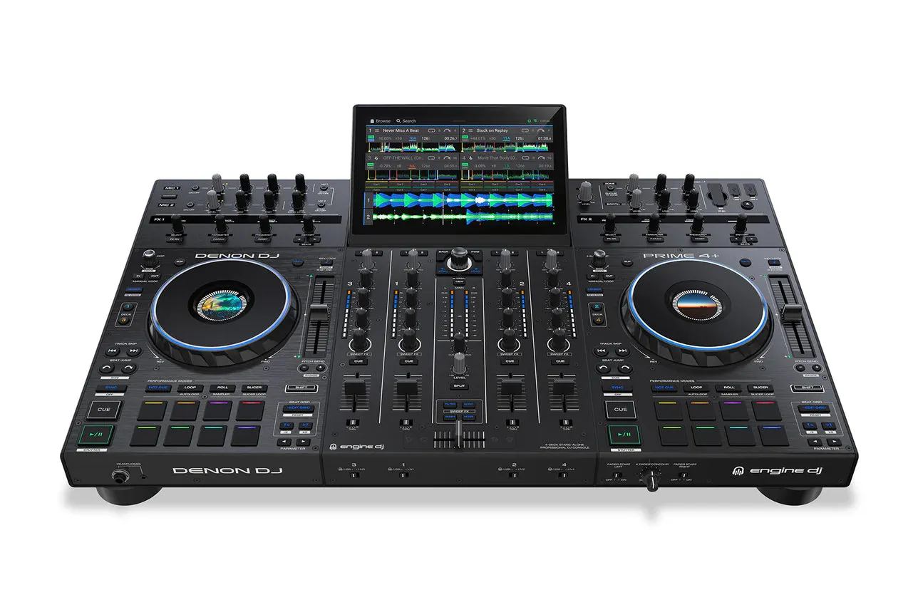 Denon DJ PRIME4  4-Deck Standalone DJ Controller w/Wi-Fi & Streaming