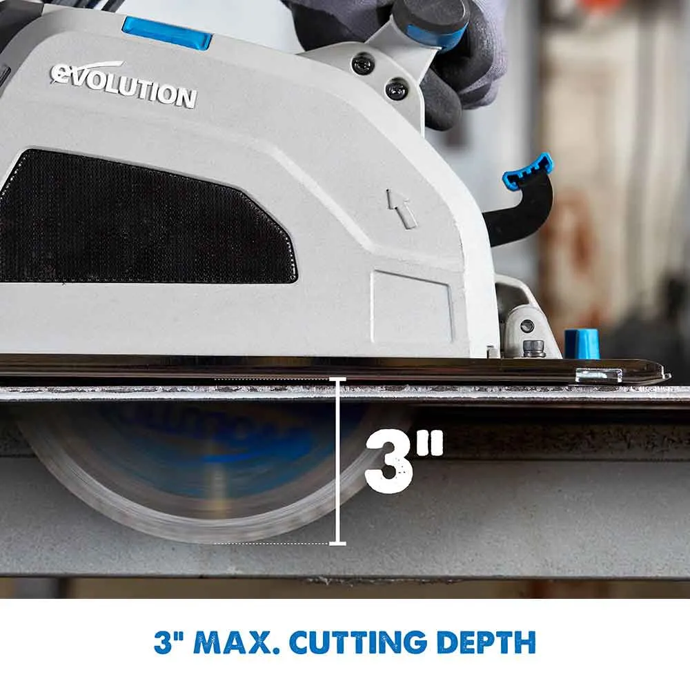 Evolution S210CCS Metal Cutting Circular Saw w/ 8-1/4 In. Mild Steel Cutting Blade & Chip Collection