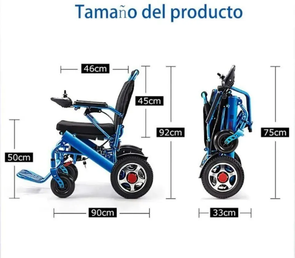 Folding Electric Powered Mobility Wheelchair: Lightweight, Motorized, and Convenient I Moel M3411230