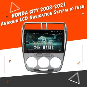 Honda City Android LCD Silver 10 Inches - Model 2008-2021 | 8th Gen