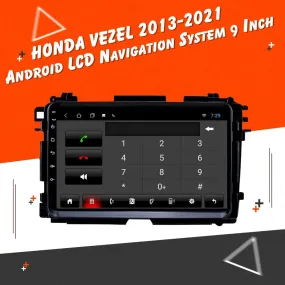 Honda Vezel Android LCD Black 9 Inches - Model 2013-2024