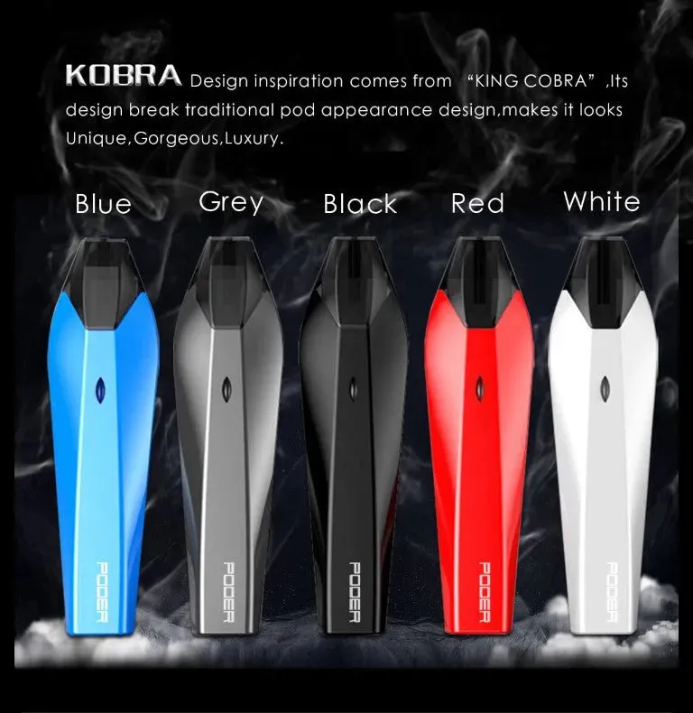 Hugo Vapour Kobra Pod Vape Kit 4 Extra Pods FREE