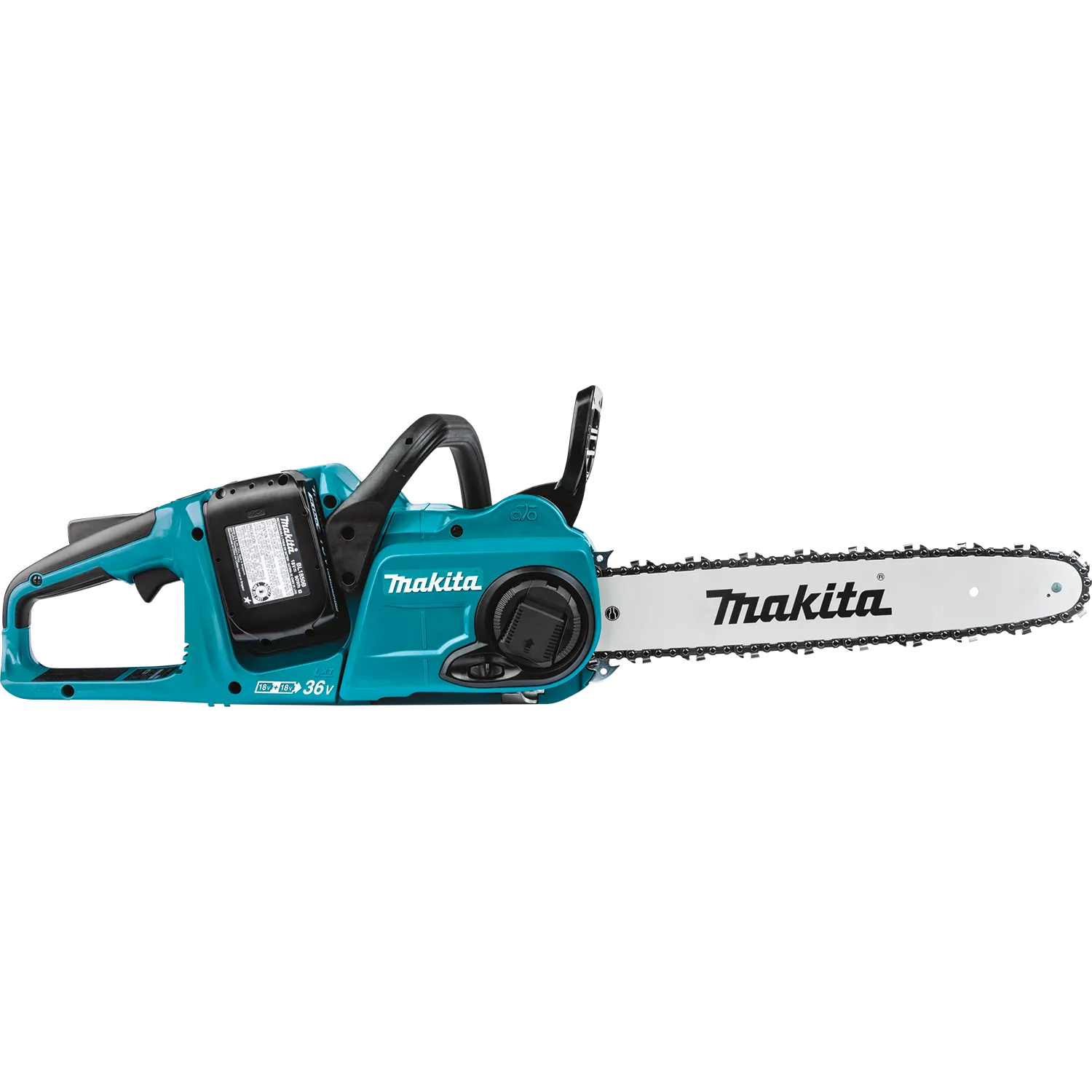 Makita 36V (18V X2) LXT® Brushless 14" Chain Saw Kit with 4 Batteries (5.0Ah)