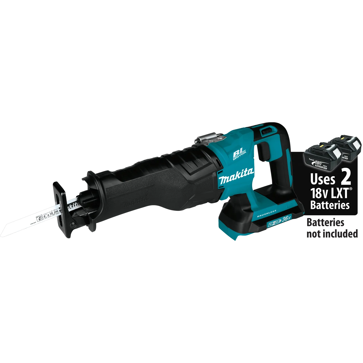 Makita 36V (18V X2) LXT® Brushless Recipro Saw, Tool Only (36V (18V X2))