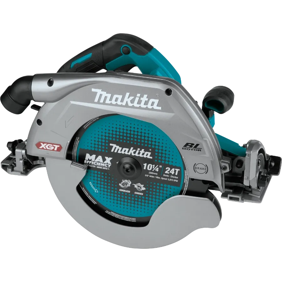 Makita GSH04Z 40V max XGT® Brushless Cordless 10‑1/4" Circular Saw with Guide Rail Compatible Base, AWS® Capable, Tool Only