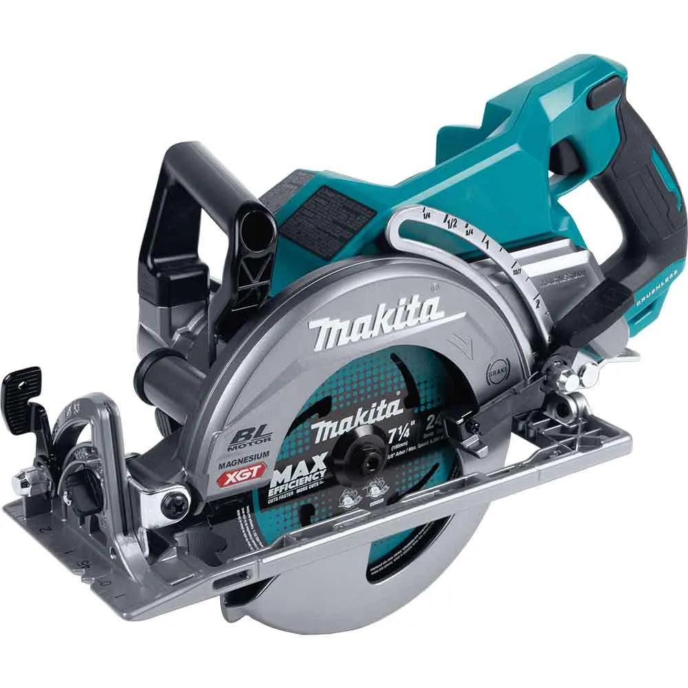 Makita GSR01Z 40V MAX XGT 7-1/4” Brushless Rear Handle Circular Saw - Bare Tool