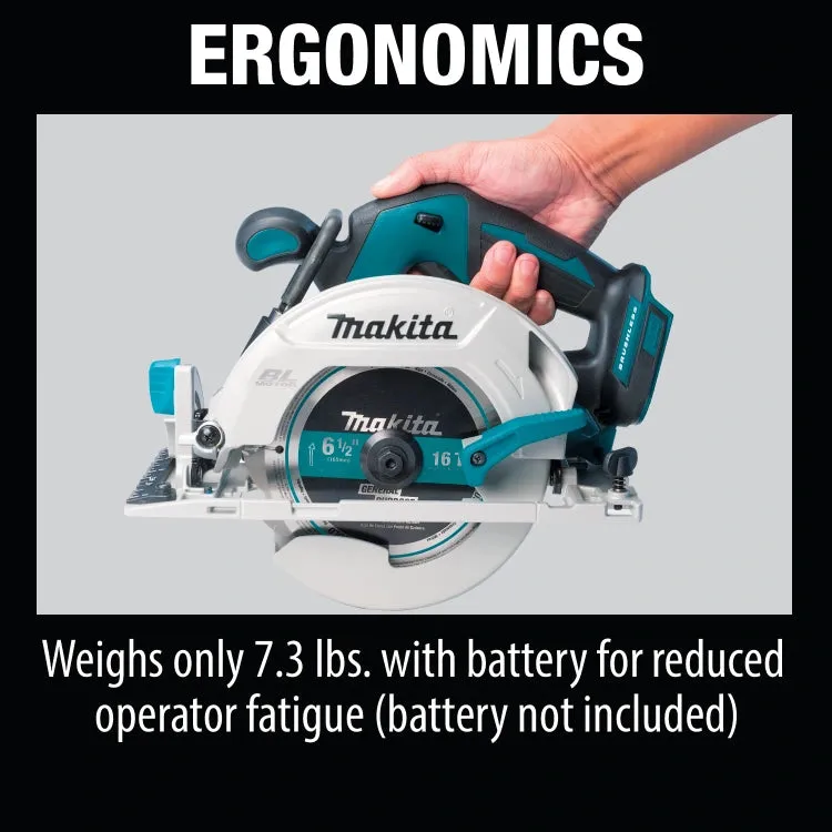 Makita XSH03Z 18V LXT® Lithium-Ion Brushless Cordless 6-1/2" Circular Saw (Tool Only)