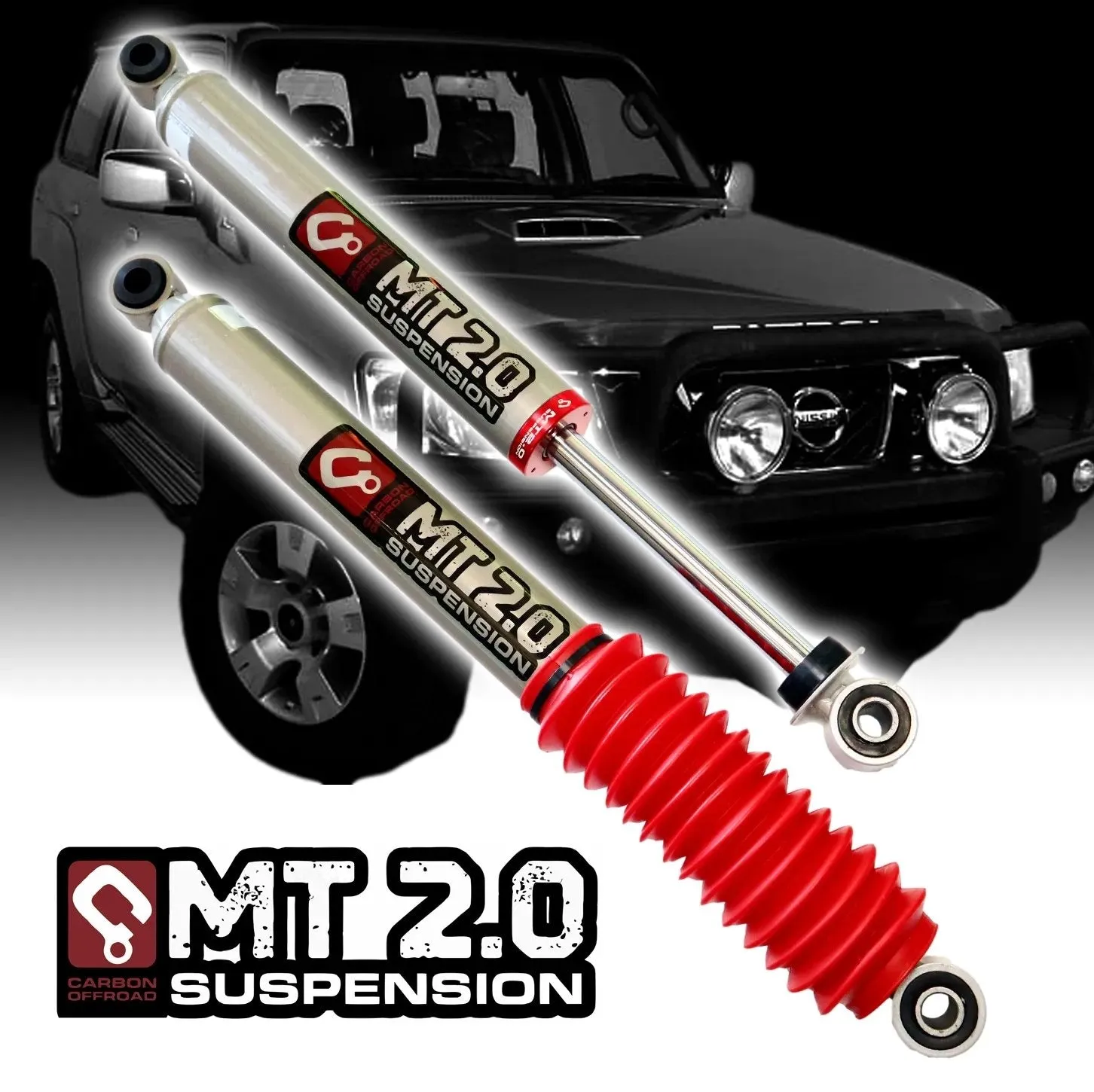 MT2.0 Nissan Patrol Y60/Y61 GQ GU Long Travel 3" -  Inch Shock Kit