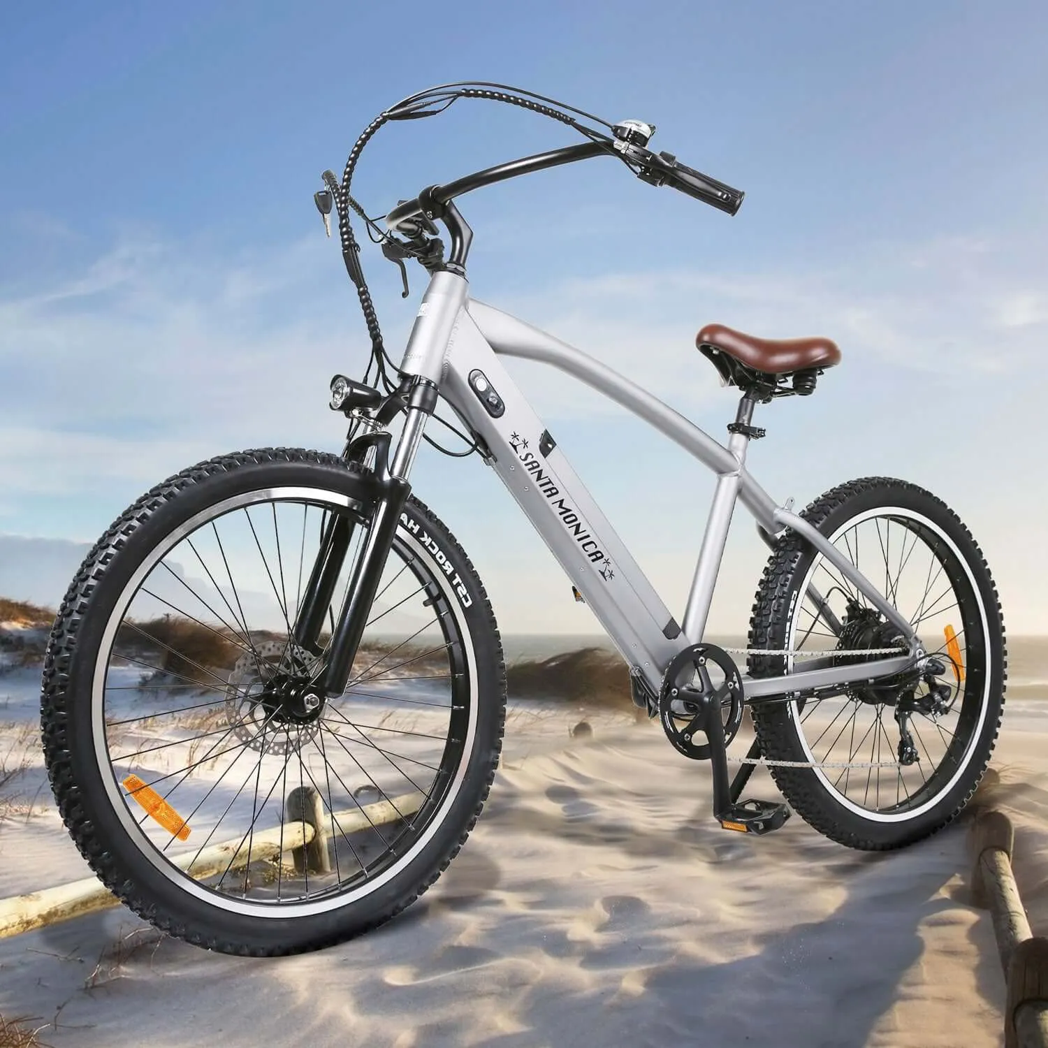 Nakto Santa Monica 26" High Step City Cruiser E-Bike