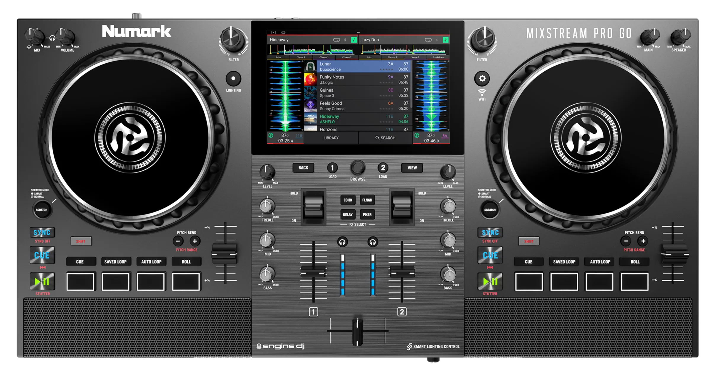 Numark MIXSTREAMPROGO Fully Standalone And Wireless DJ Player And Controller With Wifi