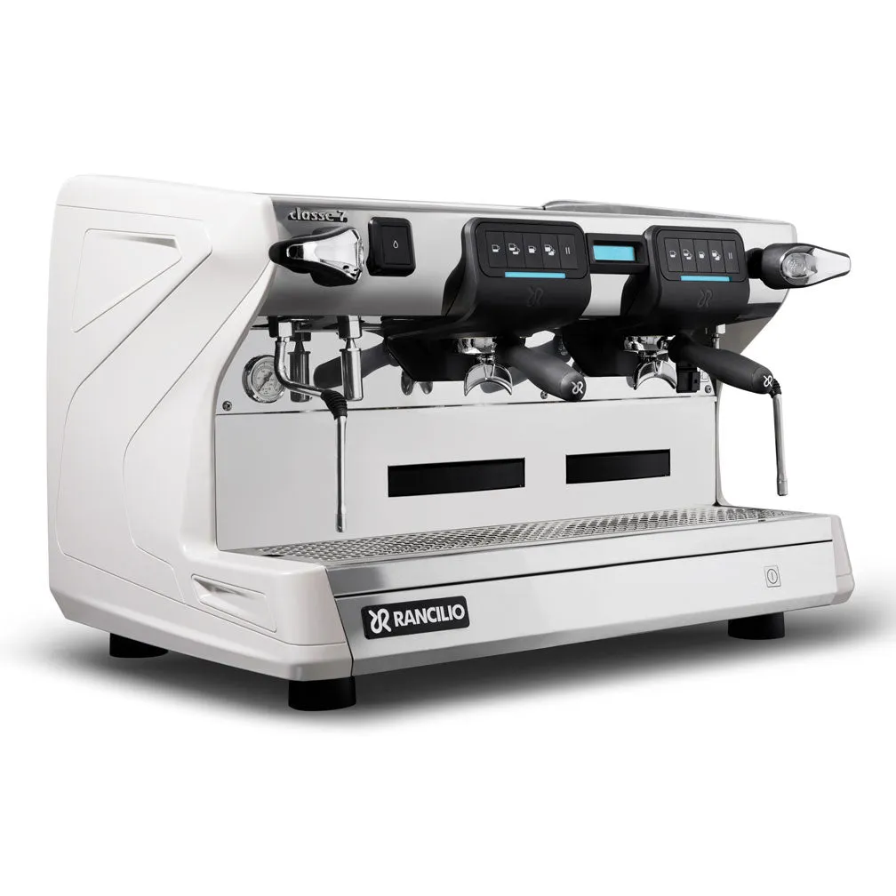 Rancilio Classe 7 USB Tall 2 Group Volumetric Espresso Machine - Ice White