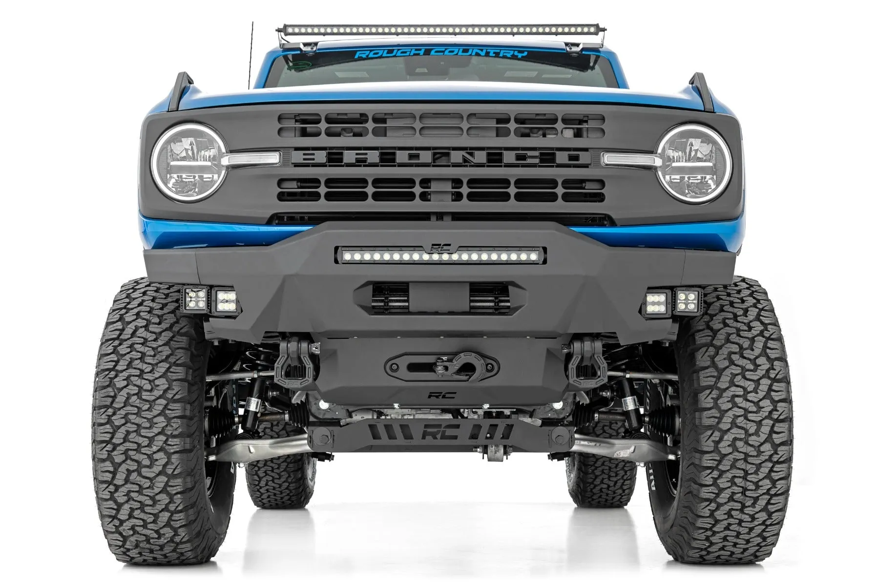 Rough Country High Approach Front Bumper for 2021-2024 Ford Bronco