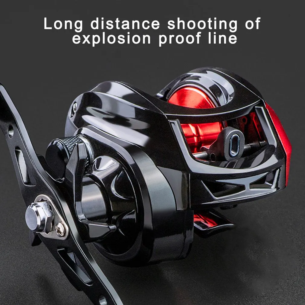 Sealed Drag System Magnetic Brake Bait Casting Reel Big Game Reel 7.2:1 Aluminium Alloy Body Jigging Fishing Reel