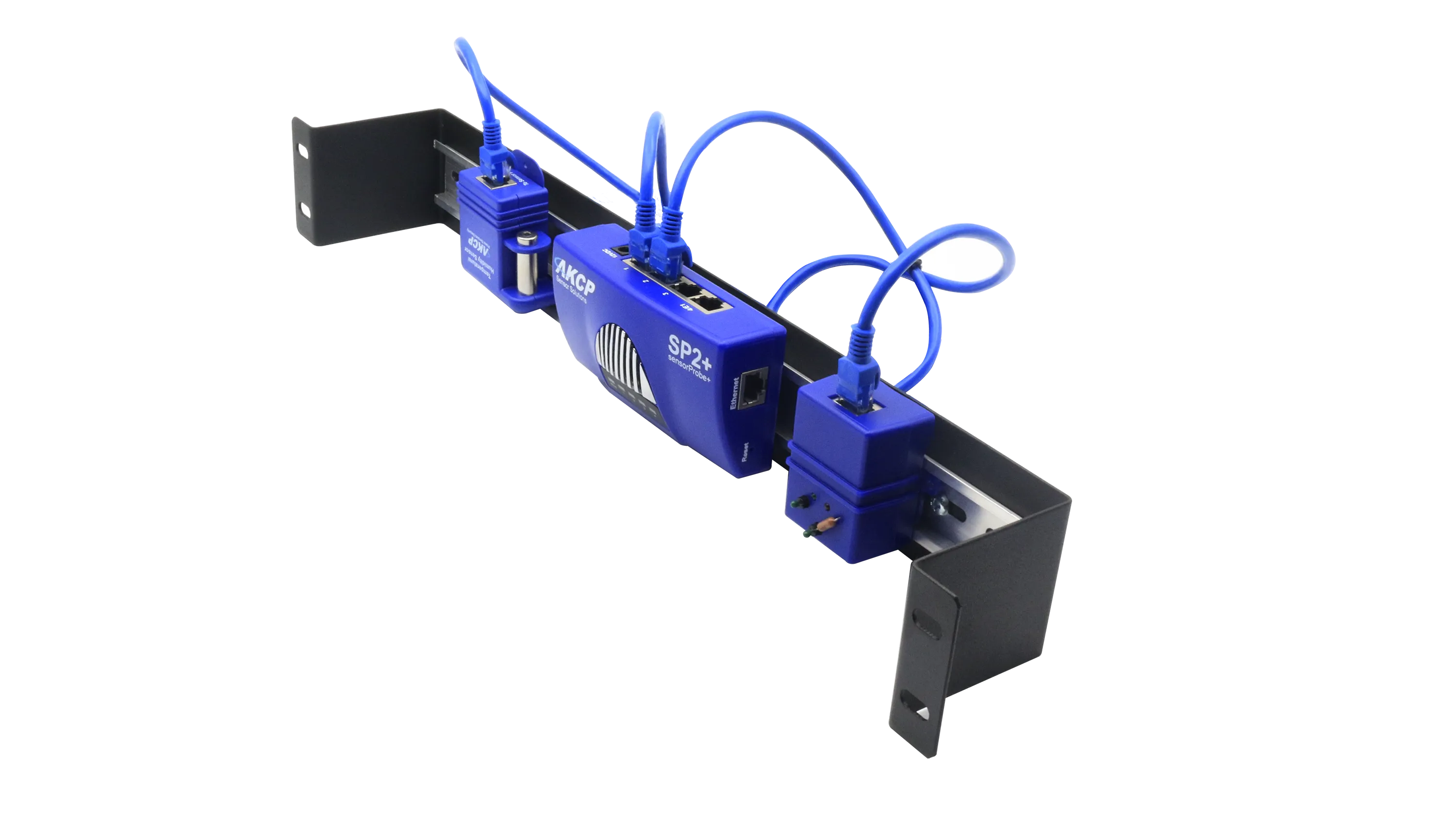 Single 1U DIN Rail Rack Mount Kit