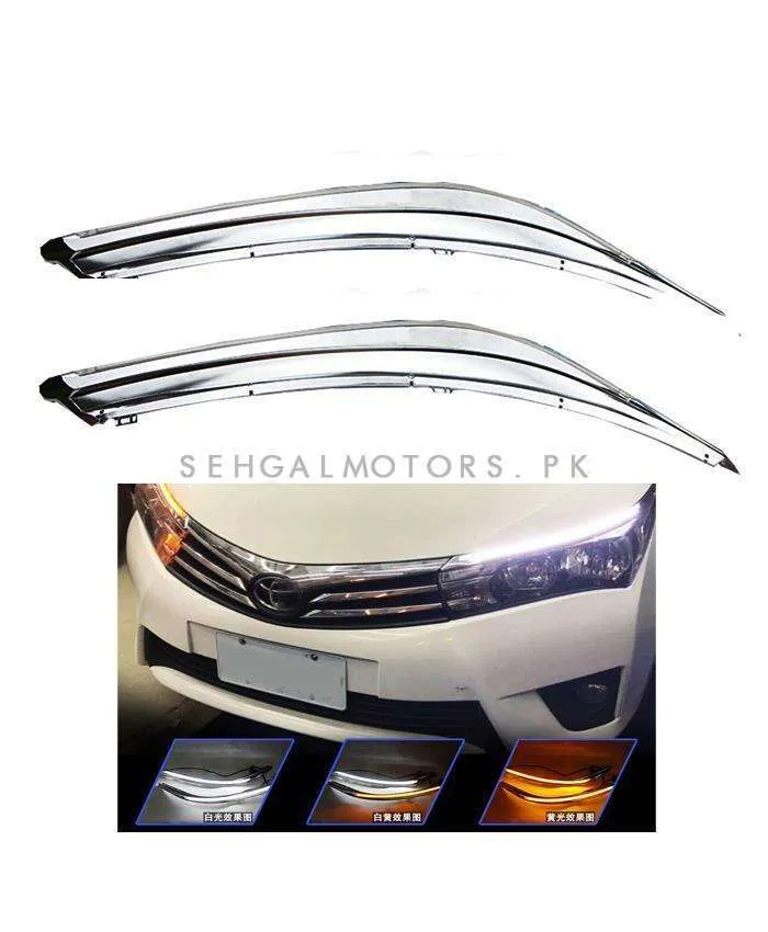 Toyota Corolla Eyebrow LED DRL Sequential - Model 2014-2017 - Audi Style DRL for Corolla