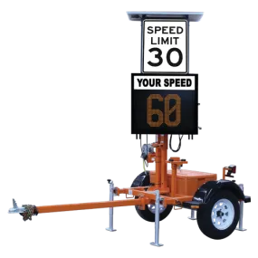 VER-MAC SP-3248V TRAILER-MOUNTED SPEED DISPLAY SIGN